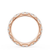 "French Pavé Diamond Wedding Band, 4mm"