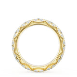 "French Pavé Diamond Wedding Band, 4mm"