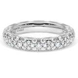 "French Pavé Diamond Wedding Band, 4mm"
