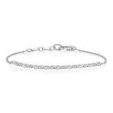 Marquise and Round Diamond Bracelet in 18kt White Gold