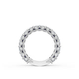 Emerald and Pear Blue Sapphire Mosaic Band