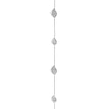 Petal Diamond Pavé Station Bracelet in 18kt White Gold