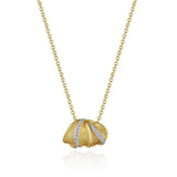Multi Petal Diamond Pendant in 18kt Yellow Gold