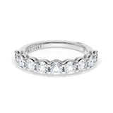 Round Cut Diamond Eternity Band in 18kt White Gold
