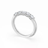 Round Cut Diamond Eternity Band in 18kt White Gold