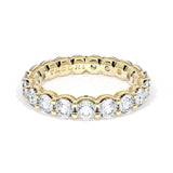 Round Cut Diamond Eternity Band in 18kt Yellow Gold