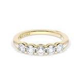 Round Cut Diamond Eternity Band in 18kt Yellow Gold
