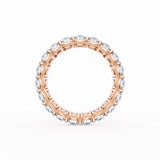 Round Cut Diamond Eternity Band in 18kt Rose Gold
