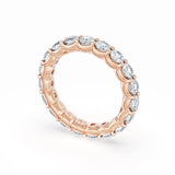 Round Cut Diamond Eternity Band in 18kt Rose Gold