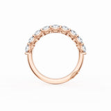 Round Cut Diamond Eternity Band in 18kt Rose Gold