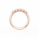 Round Cut Diamond Eternity Band in 18kt Rose Gold