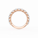 Round Cut Diamond Eternity Band in 18kt Rose Gold