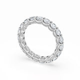 Round Cut Diamond Eternity Band in Platinum