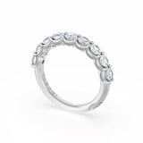 Round Cut Diamond Eternity Band in Platinum