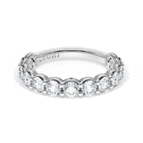 Round Cut Diamond Eternity Band in Platinum