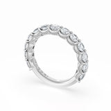 Round Cut Diamond Eternity Band in Platinum
