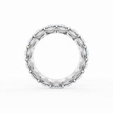 Round Cut Diamond Eternity Band in 18kt White Gold