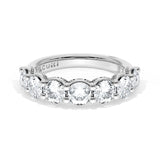 Round Cut Diamond Eternity Band in 18kt White Gold