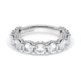 Round Cut Diamond Eternity Band in 18kt White Gold
