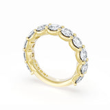 Round Cut Diamond Eternity Band in 18kt Yellow Gold