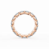 Round Cut Diamond Eternity Band in 18kt Rose Gold