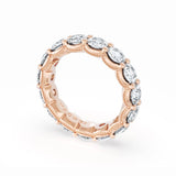 Round Cut Diamond Eternity Band in 18kt Rose Gold
