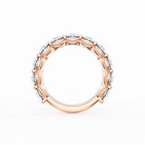 Round Cut Diamond Eternity Band in 18kt Rose Gold