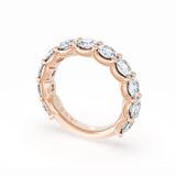 Round Cut Diamond Eternity Band in 18kt Rose Gold