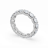 Round Cut Diamond Eternity Band in Platinum