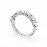 Round Cut Diamond Eternity Band in Platinum