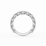 Round Cut Diamond Eternity Band in Platinum