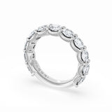 Round Cut Diamond Eternity Band in Platinum