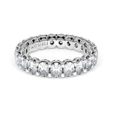 Oval Cut Diamond Eternity Band in 18kt White Gold