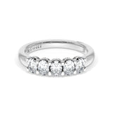 Oval Cut Diamond Eternity Band in 18kt White Gold