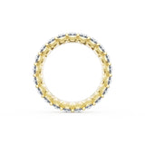Oval Cut Diamond Eternity Band in 18kt Yellow Gold
