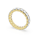 Oval Cut Diamond Eternity Band in 18kt Yellow Gold