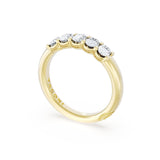 Oval Cut Diamond Eternity Band in 18kt Yellow Gold