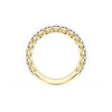 Oval Cut Diamond Eternity Band in 18kt Yellow Gold