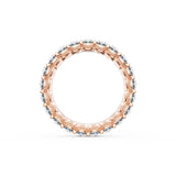 Oval Cut Diamond Eternity Band in 18kt Rose Gold