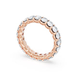 Oval Cut Diamond Eternity Band in 18kt Rose Gold