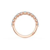 Oval Cut Diamond Eternity Band in 18kt Rose Gold