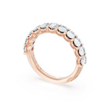 Oval Cut Diamond Eternity Band in 18kt Rose Gold
