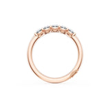 Oval Cut Diamond Eternity Band in 18kt Rose Gold