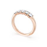 Oval Cut Diamond Eternity Band in 18kt Rose Gold