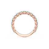Oval Cut Diamond Eternity Band in 18kt Rose Gold