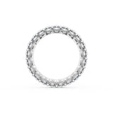 Oval Cut Diamond Eternity Band in Platinum