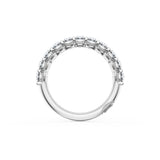 Oval Cut Diamond Eternity Band in Platinum