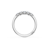 Oval Cut Diamond Eternity Band in Platinum