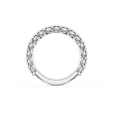 Oval Cut Diamond Eternity Band in Platinum