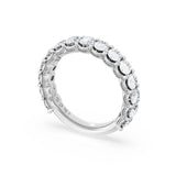 Oval Cut Diamond Eternity Band in Platinum